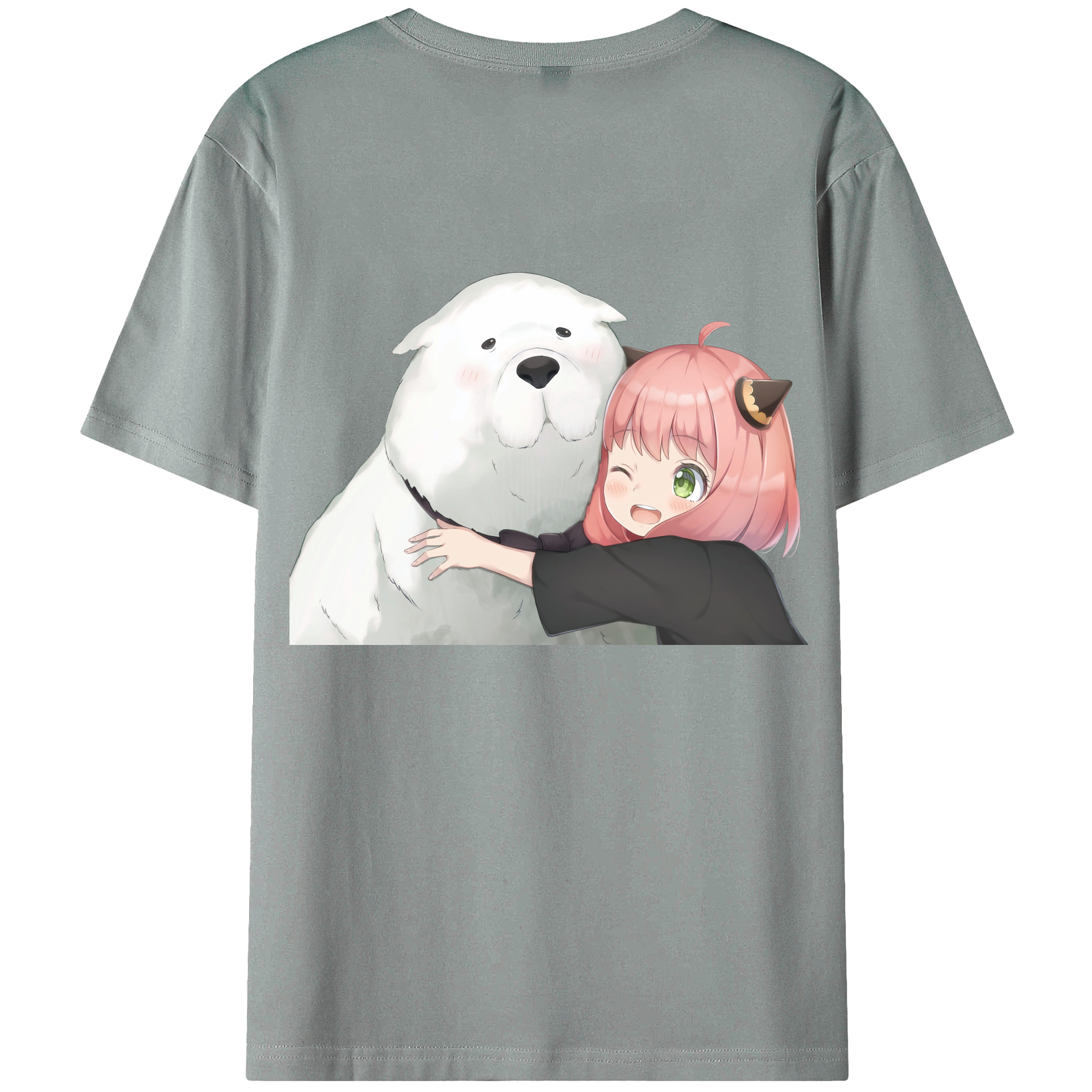 （画像用） SPY×FAMILY间谍家家酒 綿100％ メンズ半袖Tシャツ（バックプリント） 通気性
